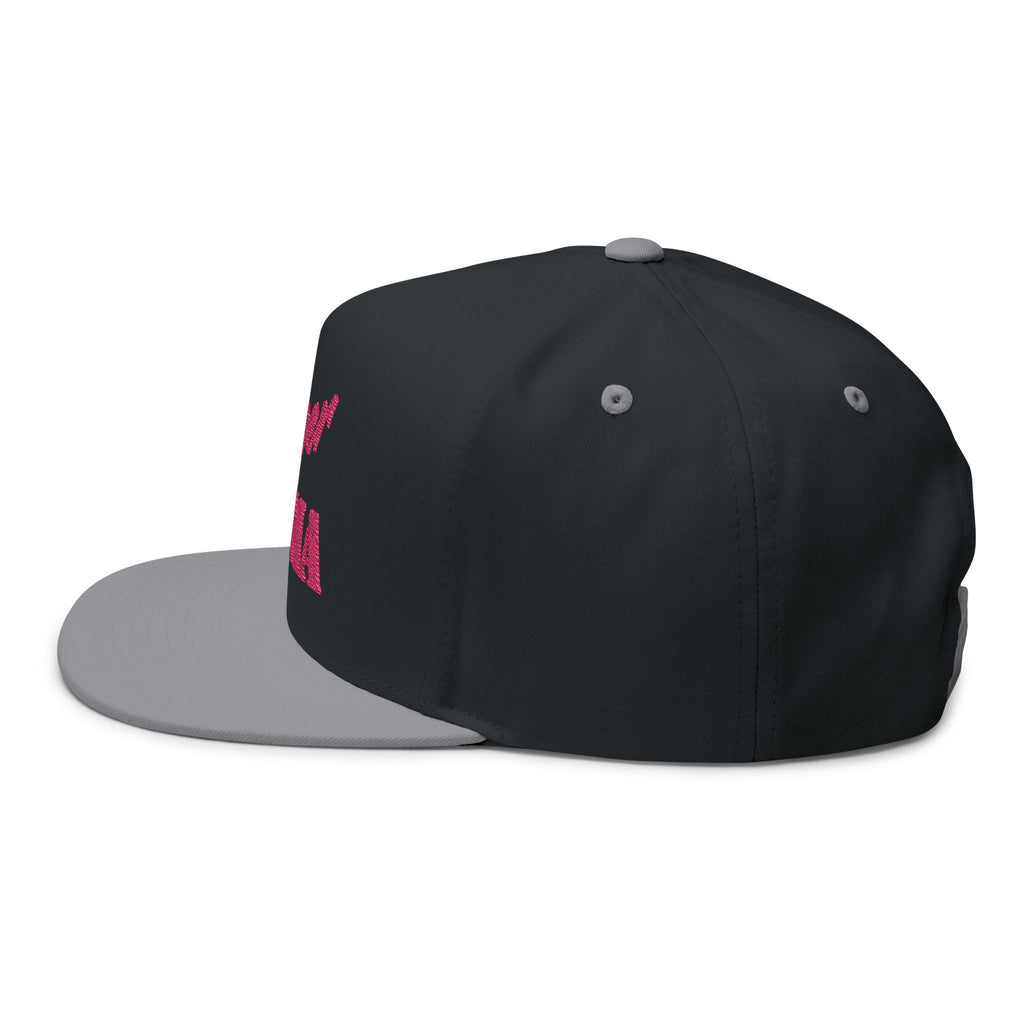 Cheer Mama Embroidered Flat Bill Cap — Cheer Mom Snapback Hat