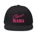 Cheer Mama Embroidered Flat Bill Cap — Cheer Mom Snapback Hat