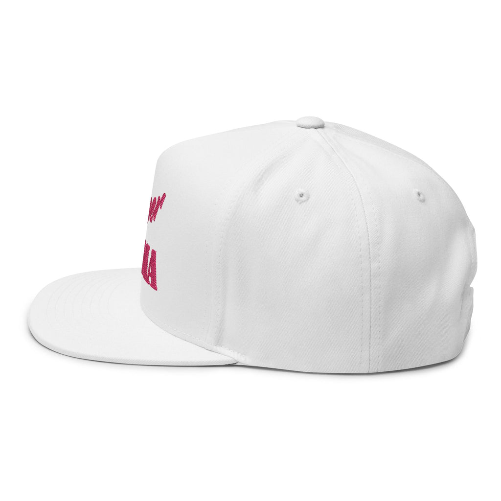 Cheer Mama Embroidered Flat Bill Cap — Cheer Mom Snapback Hat